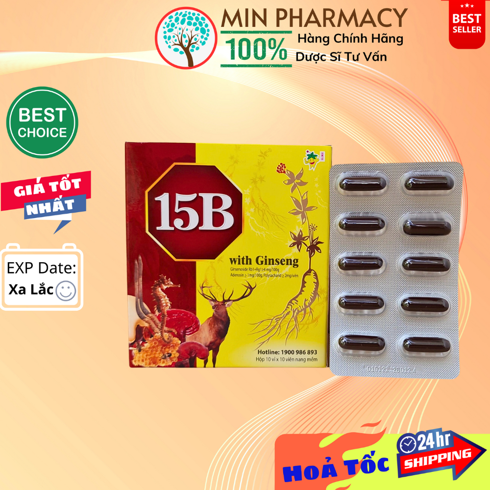 Viên uống bổ sung Vitamin 15B ginseng (hộp 100 viên) - Minpharmacy - Image 2