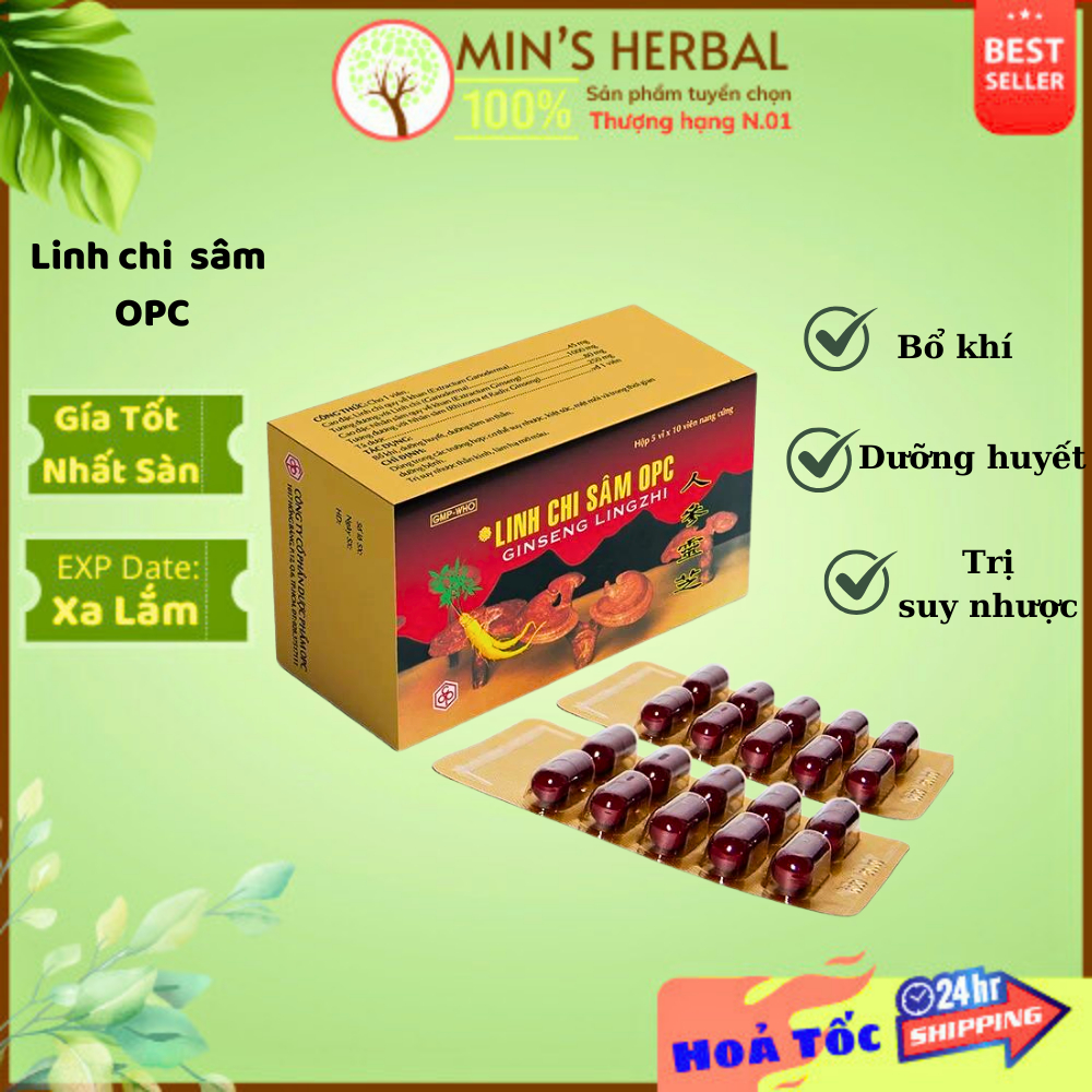 Linh Chi Sâm OPC (hộp 50 viên)