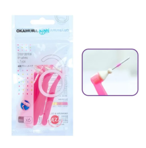 Bàn chải kẽ răng OKAMURA Asahi chữ L (6 cây/túi)