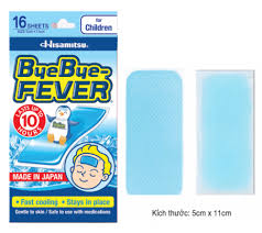 Miếng dán hạ sốt Bye Bye Fever For Children Hisamitsu (8 gói x 2 miếng) dùng cho trẻ trên 2 tuổi - Image 2