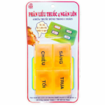 Hộp phân liều thuốc (chia liều) 1 ngày với 4 ngăn lớn - Minpharmacy
