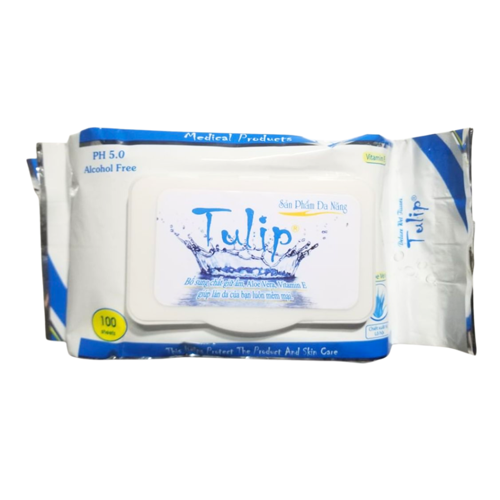 Khăn giấy ướt Tulip Gói 100 tờ