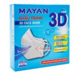 Khẩu trang 3D MAYAN người lớn Hộp 10 cái - Màu trắng