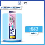 Set 3 Cây - Bàn Chải Đánh Răng P/S Nanosoft Lông Tơ Mềm Mại